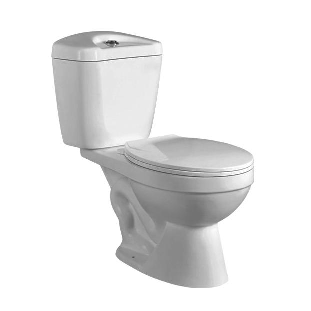YS22207T 2-delt keramisk toalett, tettkoblet S-trap sifontoalett;