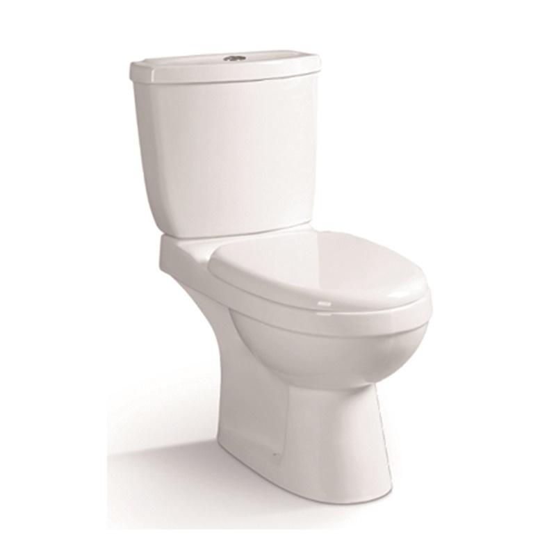 YS22210S Retrodesign 2-delt keramisk toalett, tettkoblet P-felle vasketoalett;