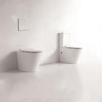 YS22268P 2-delt kantløst keramisk toalett, P-trap vasketoalett;