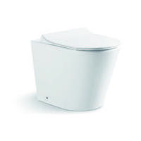 YS22268F Enkeltstående keramisk toalett, kantløst, P-trap vasketoalett;