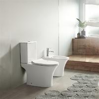 YS22294P 2-delt kantløst keramisk toalett, P-trap vasketoalett;
