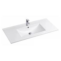 YS27286W-100 matt hvitglasert keramisk skapservant, servantservant, toalettvask;
