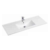 YS27286W-120 matt hvitglasert keramisk skapservant, servantservant, toalettvask;