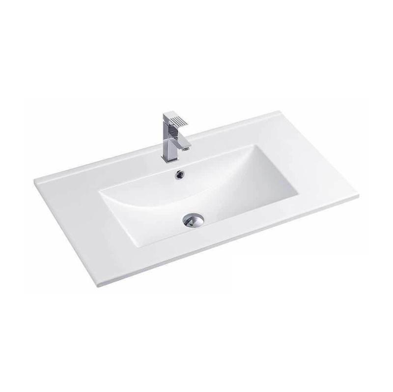 YS27286W-70 matt hvitglasert keramisk skapservant, servantservant, toalettvask;