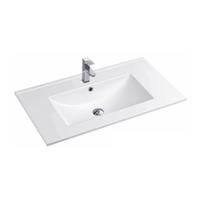 YS27286W-75 matt hvitglasert keramisk skapservant, servantservant, toalettvask;