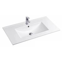 YS27286W-80 matt hvitglasert keramisk skapservant, servantservant, toalettvask;