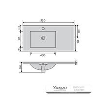 YS27298-90L Keramisk skapservant, forfengelighetsservant, toalettvask;