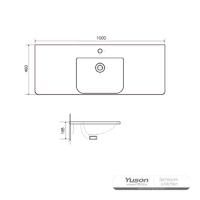 YS27307-100 Keramisk skapservant, forfengelighetsservant, toalettvask;