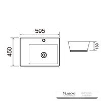 YS28367 Keramisk over counter bassenget, kunstnerisk bassenget, keramisk vask;