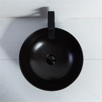 YS28401-MB Matt svart keramikk over benken servant, kunstnerisk servant, keramisk vask;