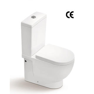 YS22214P 2-delt keramisk toalett, tettkoblet P-felle vasketoalett;