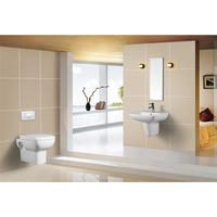 YS22240S Retrodesign 2-delt keramisk toalett, tettkoblet P-felle vasketoalett;
