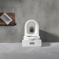 YS22268P 2-delt kantløst keramisk toalett, P-trap vasketoalett;