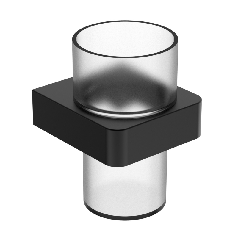 20784-MB Baderomstilbehør, glassholder, sink/messing/SUS glassholder og glasskopp;