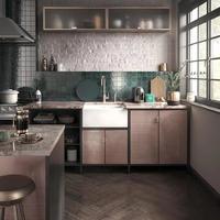YS27410-61 Keramisk kjøkkenvask, hvit keramisk enkeltskål undermontert vask;