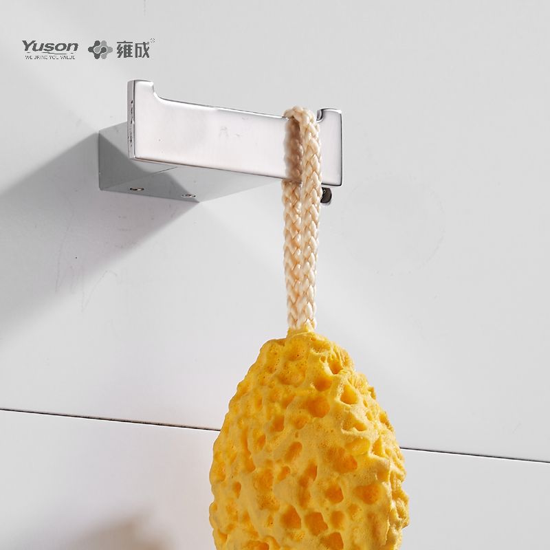 15088 Elegant baderomstilbehør, kappekrok, sink/messing/SUS kappekrok, veggmontert (serie 15000)