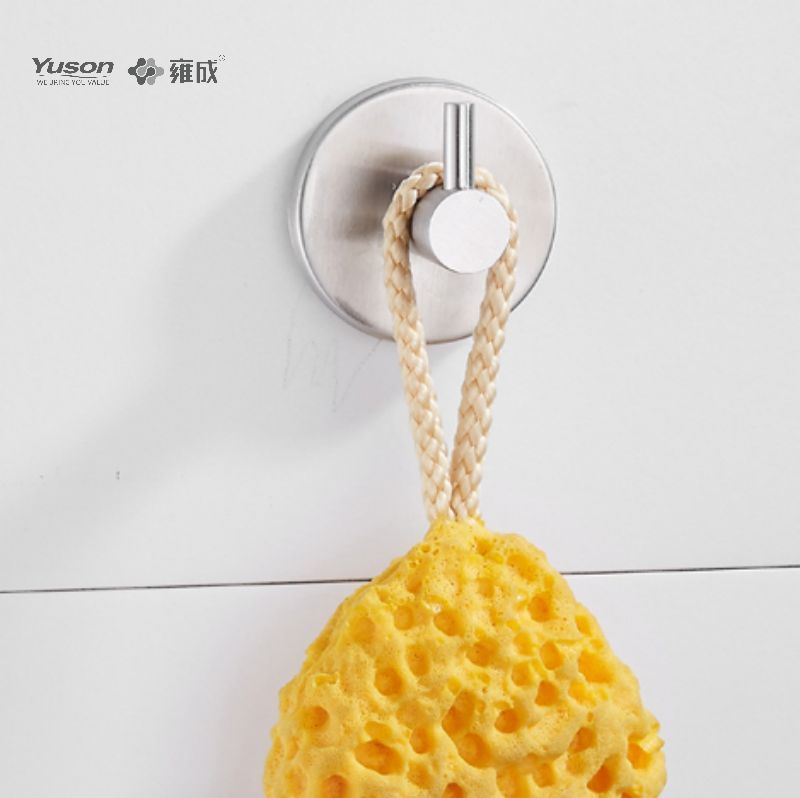 15588 Elegant baderomstilbehør, kappekrok, sink/messing/SUS kappekrok, veggmontert (serie 15500)