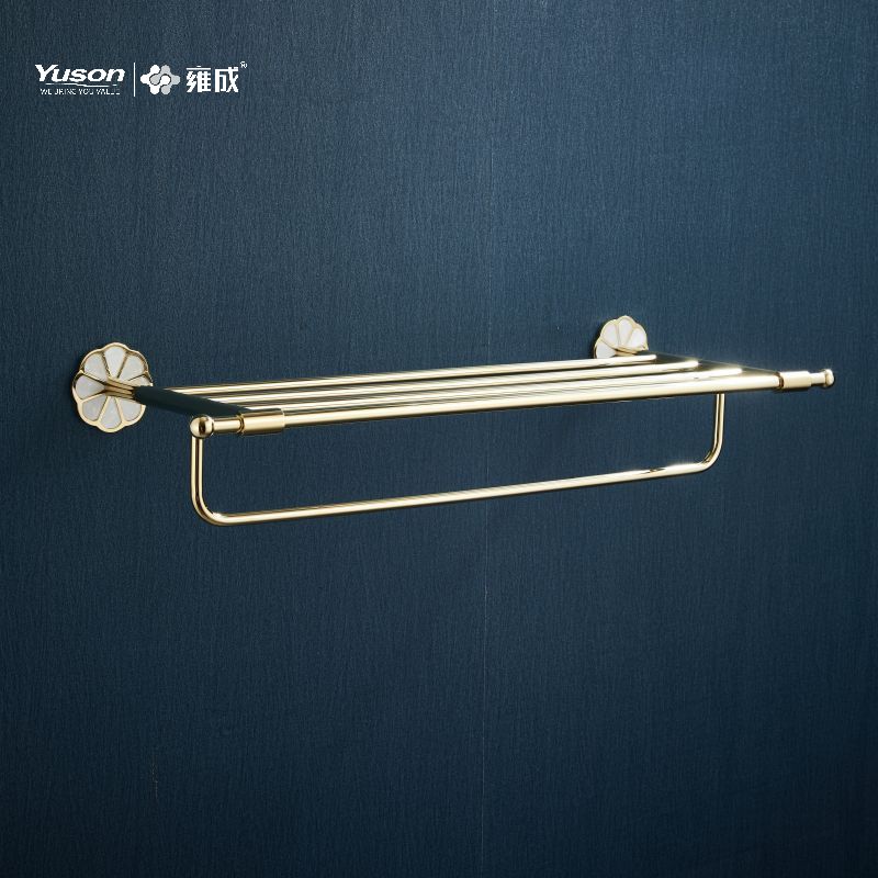 21062 Elegant baderomstilbehør, håndklehyller, håndklestativ, sink/messing/SUS håndkleholder, veggmontert (serie 21000)