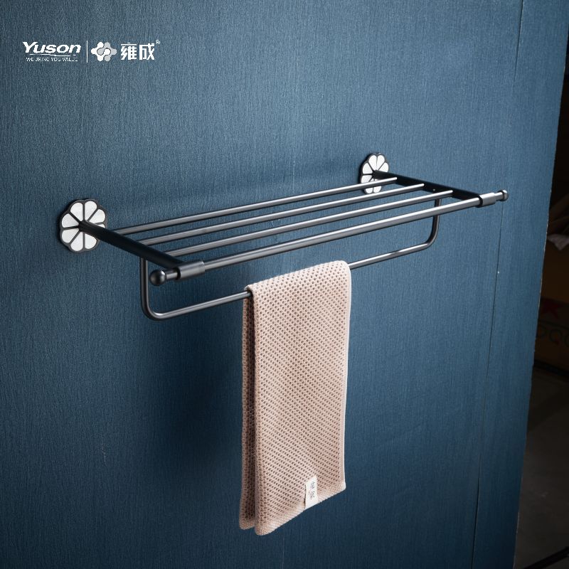 21062 Elegant baderomstilbehør, håndklehyller, håndklestativ, sink/messing/SUS håndkleholder, veggmontert (serie 21000)