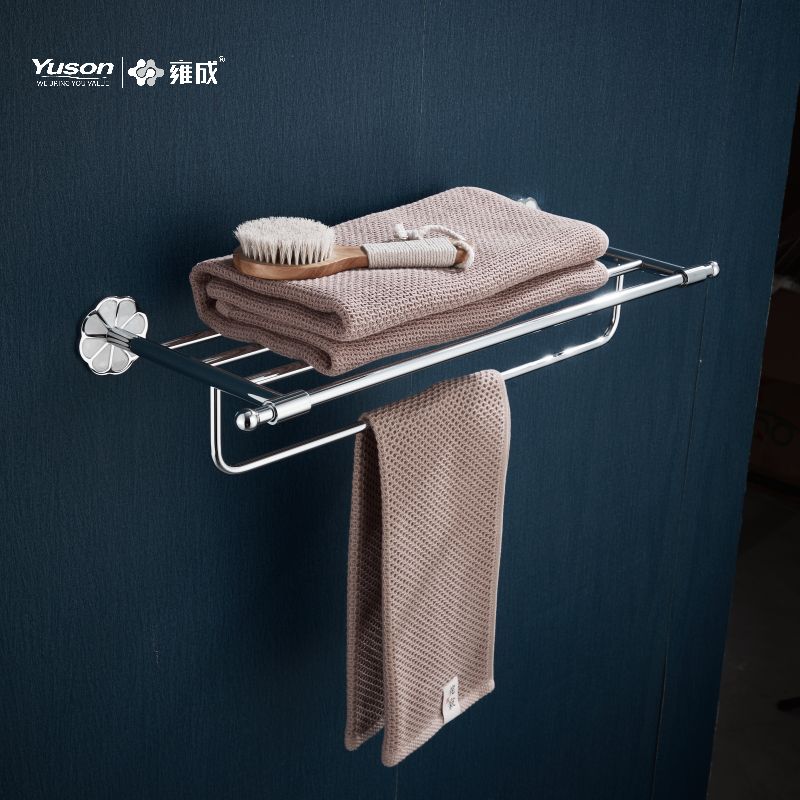 21062 Elegant baderomstilbehør, håndklehyller, håndklestativ, sink/messing/SUS håndkleholder, veggmontert (serie 21000)