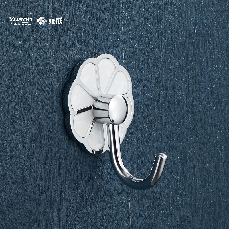 21088 Elegant baderomstilbehør, kappekrok, sink/messing/SUS kappekrok, veggmontert (serie 21000)