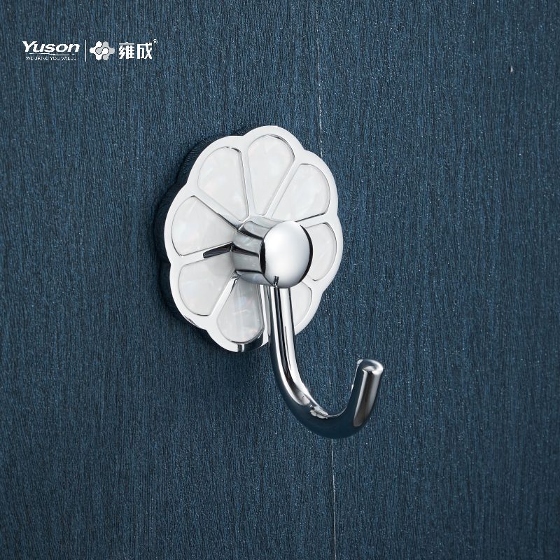 21088 Elegant baderomstilbehør, kappekrok, sink/messing/SUS kappekrok, veggmontert (serie 21000)